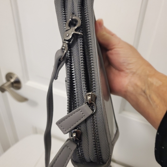 ECOSUSI Grey Cellphone/Wallet Shoulder/Crossbody Bag - Picture 8 of 16